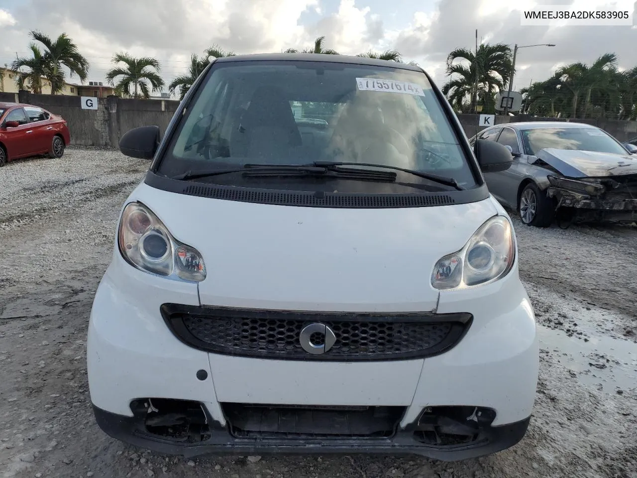 2013 Smart Fortwo Pure VIN: WMEEJ3BA2DK583905 Lot: 77557674