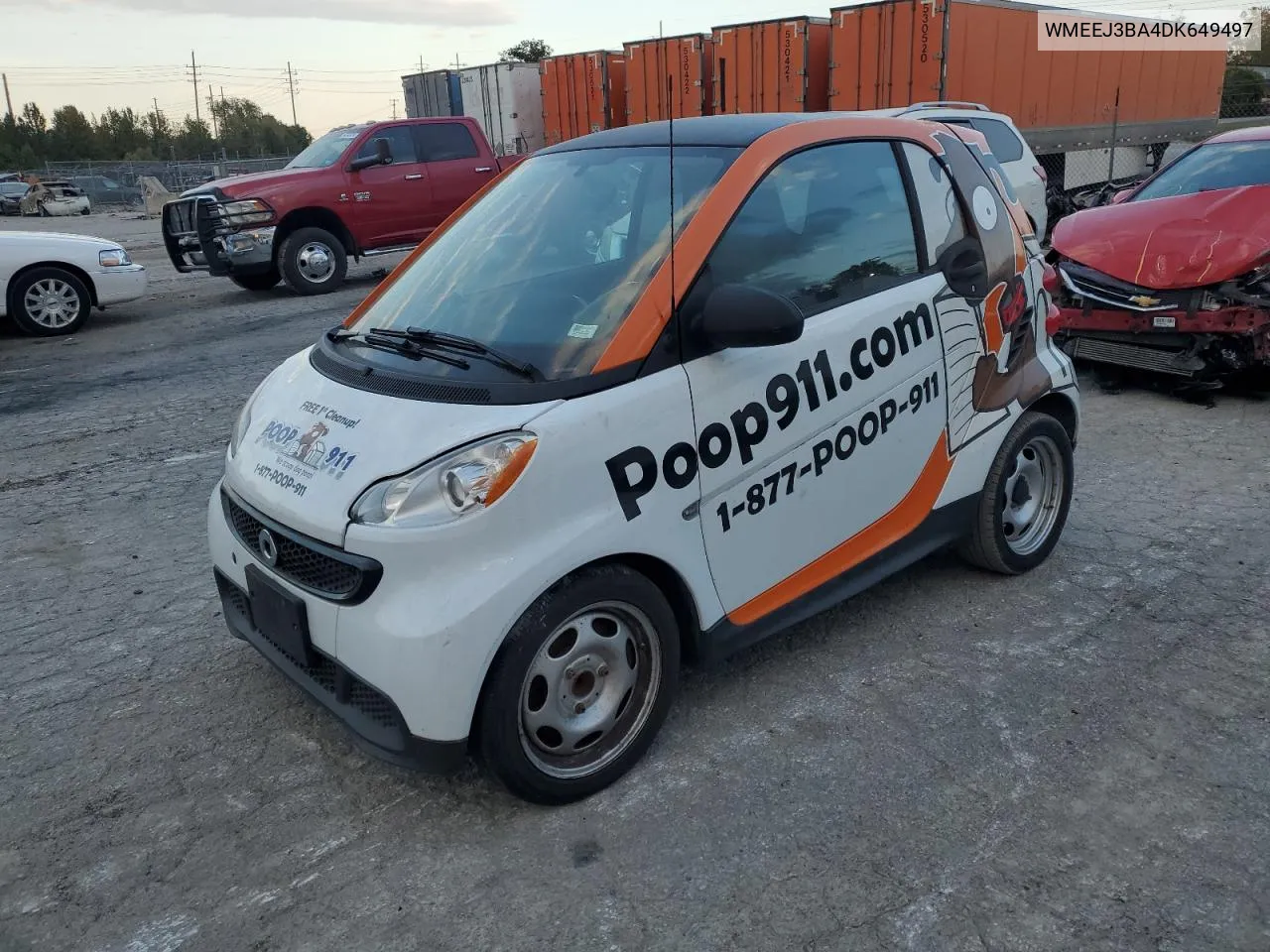 WMEEJ3BA4DK649497 2013 Smart Fortwo Pure