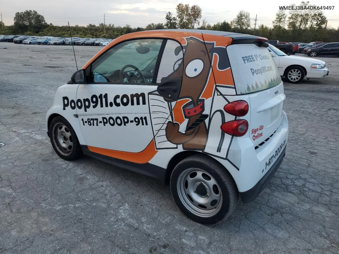 2013 Smart Fortwo Pure VIN: WMEEJ3BA4DK649497 Lot: 77625384