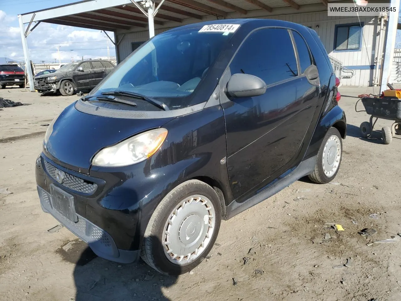 2013 Smart Fortwo Pure VIN: WMEEJ3BAXDK618545 Lot: 78540814