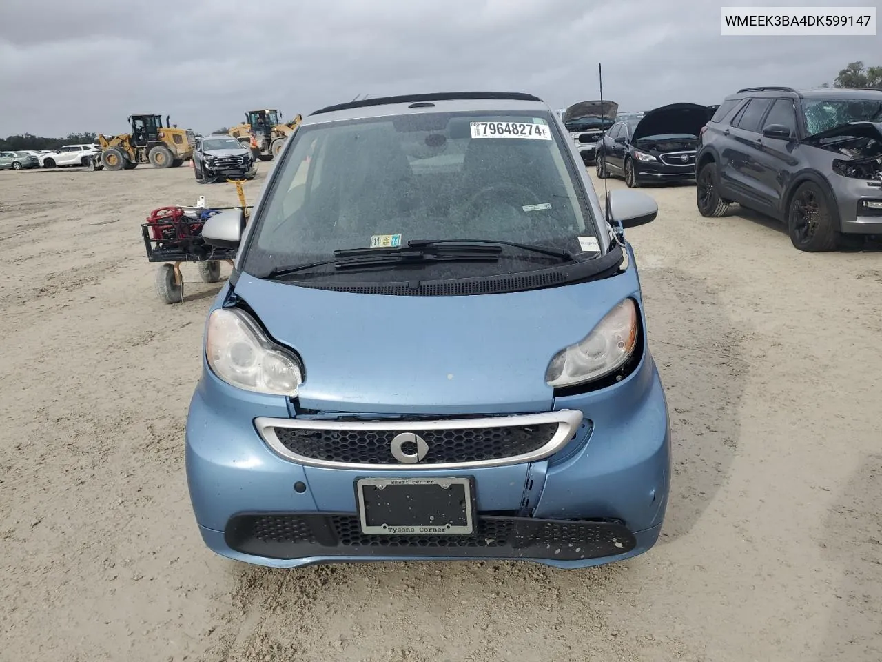 2013 Smart Fortwo Passion VIN: WMEEK3BA4DK599147 Lot: 79648274