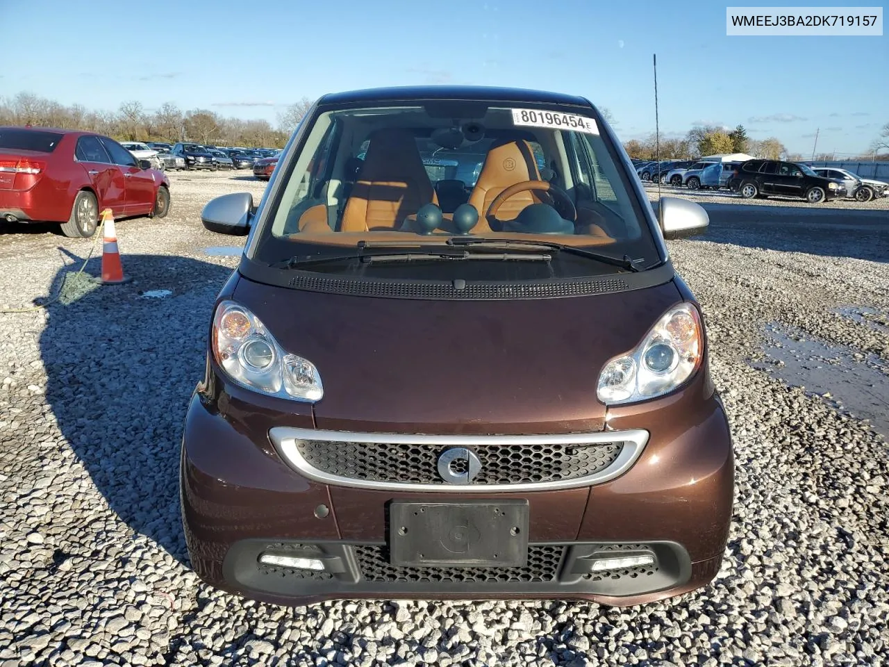 2013 Smart Fortwo Pure VIN: WMEEJ3BA2DK719157 Lot: 80196454