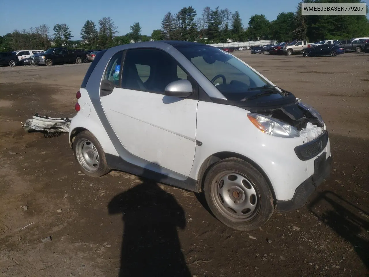 2014 Smart Fortwo Pure VIN: WMEEJ3BA3EK779207 Lot: 56343084