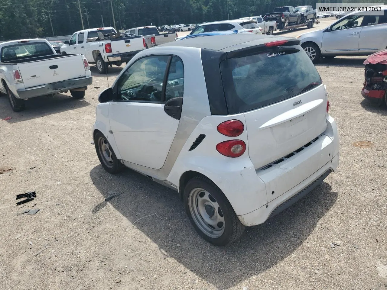 2015 Smart Fortwo Pure VIN: WMEEJ3BA2FK812053 Lot: 64868984