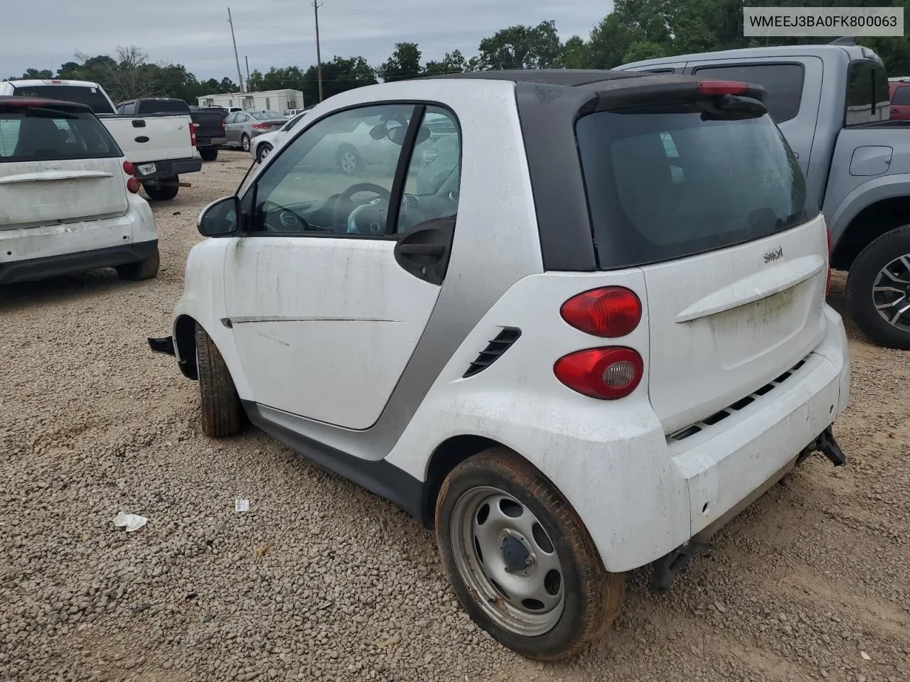 2015 Smart Fortwo Pure VIN: WMEEJ3BA0FK800063 Lot: 69744574