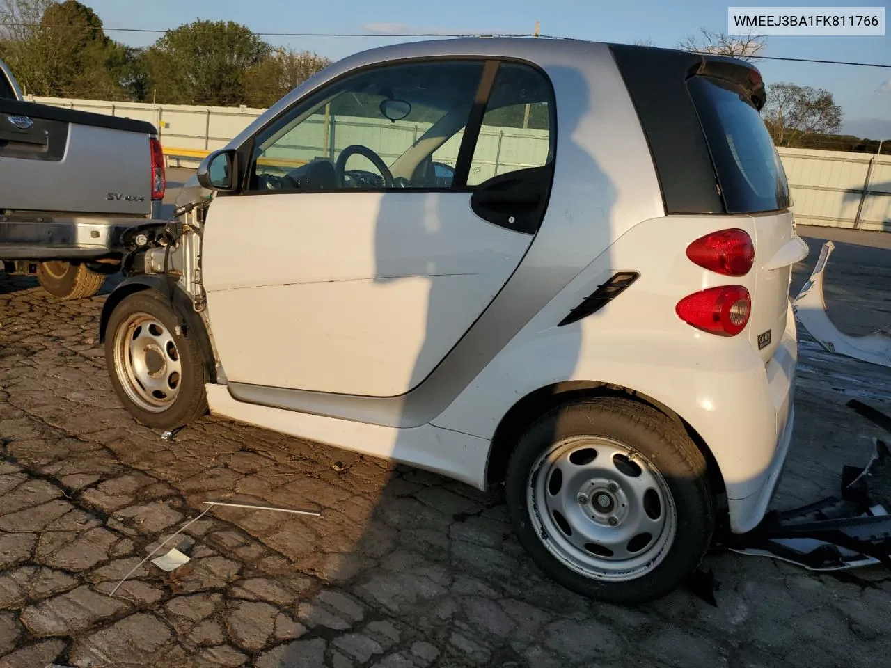 2015 Smart Fortwo Pure VIN: WMEEJ3BA1FK811766 Lot: 73584244