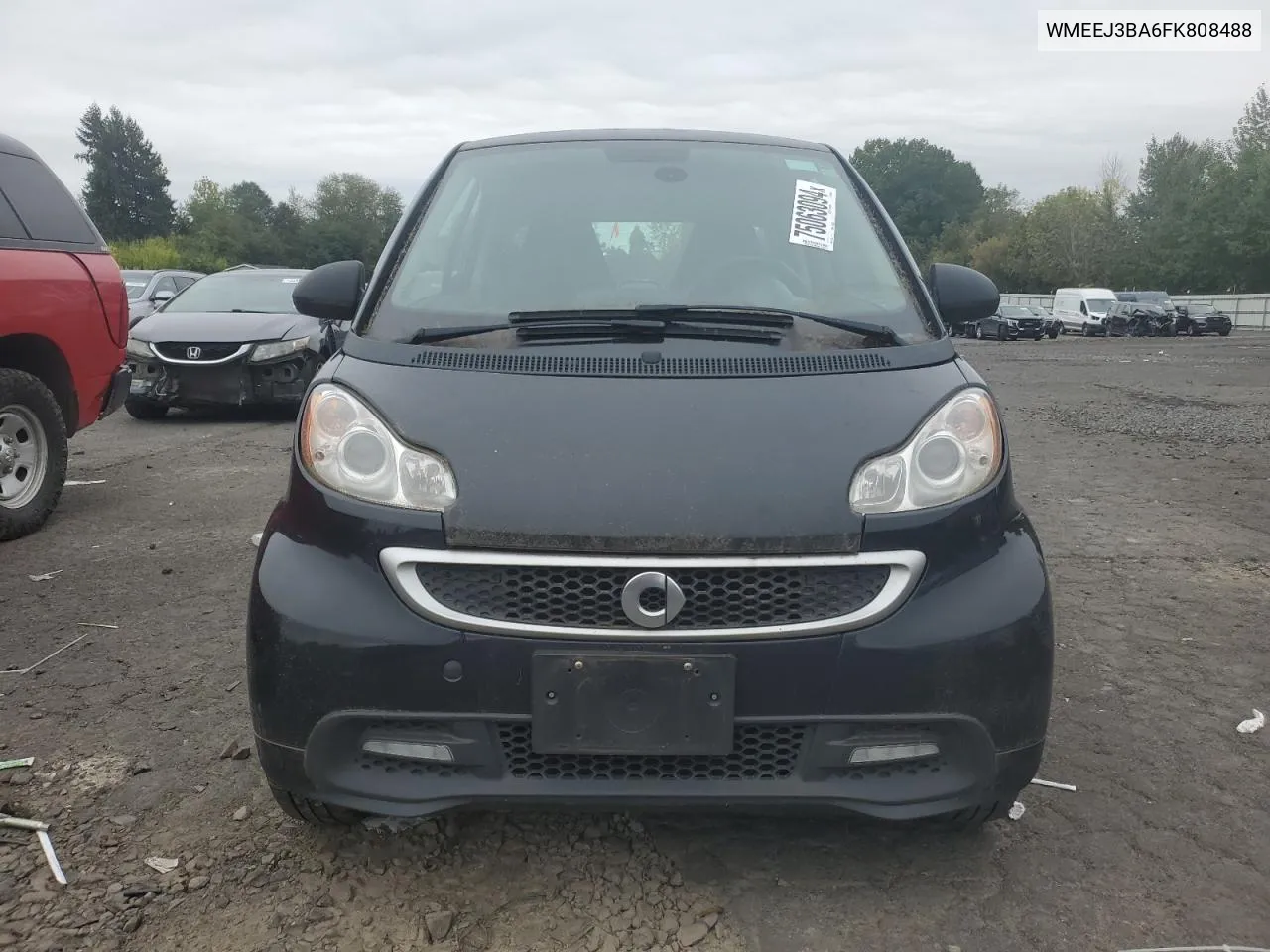 2015 Smart Fortwo Pure VIN: WMEEJ3BA6FK808488 Lot: 75063094