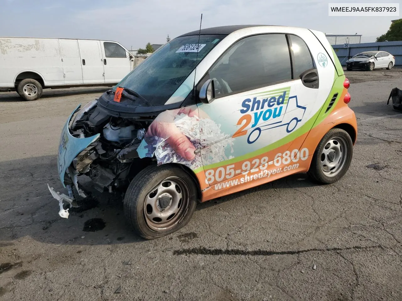 2015 Smart Fortwo VIN: WMEEJ9AA5FK837923 Lot: 76361324