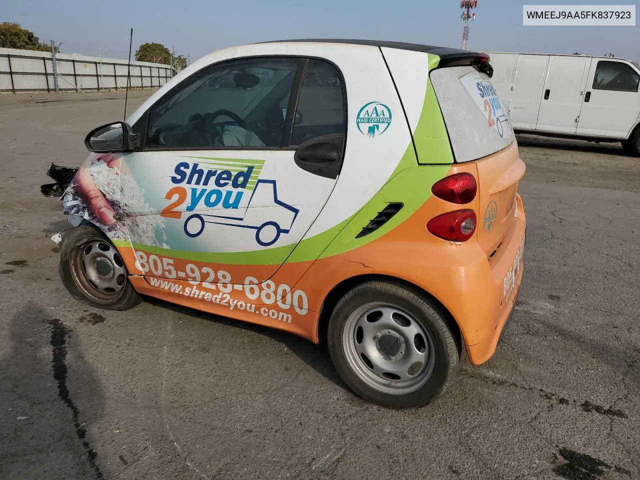 2015 Smart Fortwo VIN: WMEEJ9AA5FK837923 Lot: 76361324