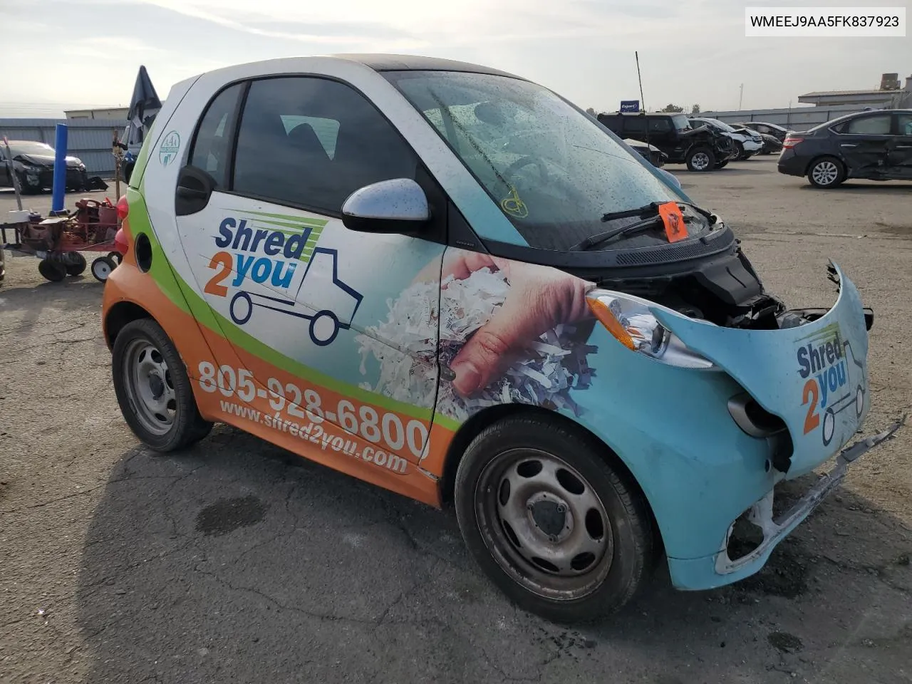 2015 Smart Fortwo VIN: WMEEJ9AA5FK837923 Lot: 76361324