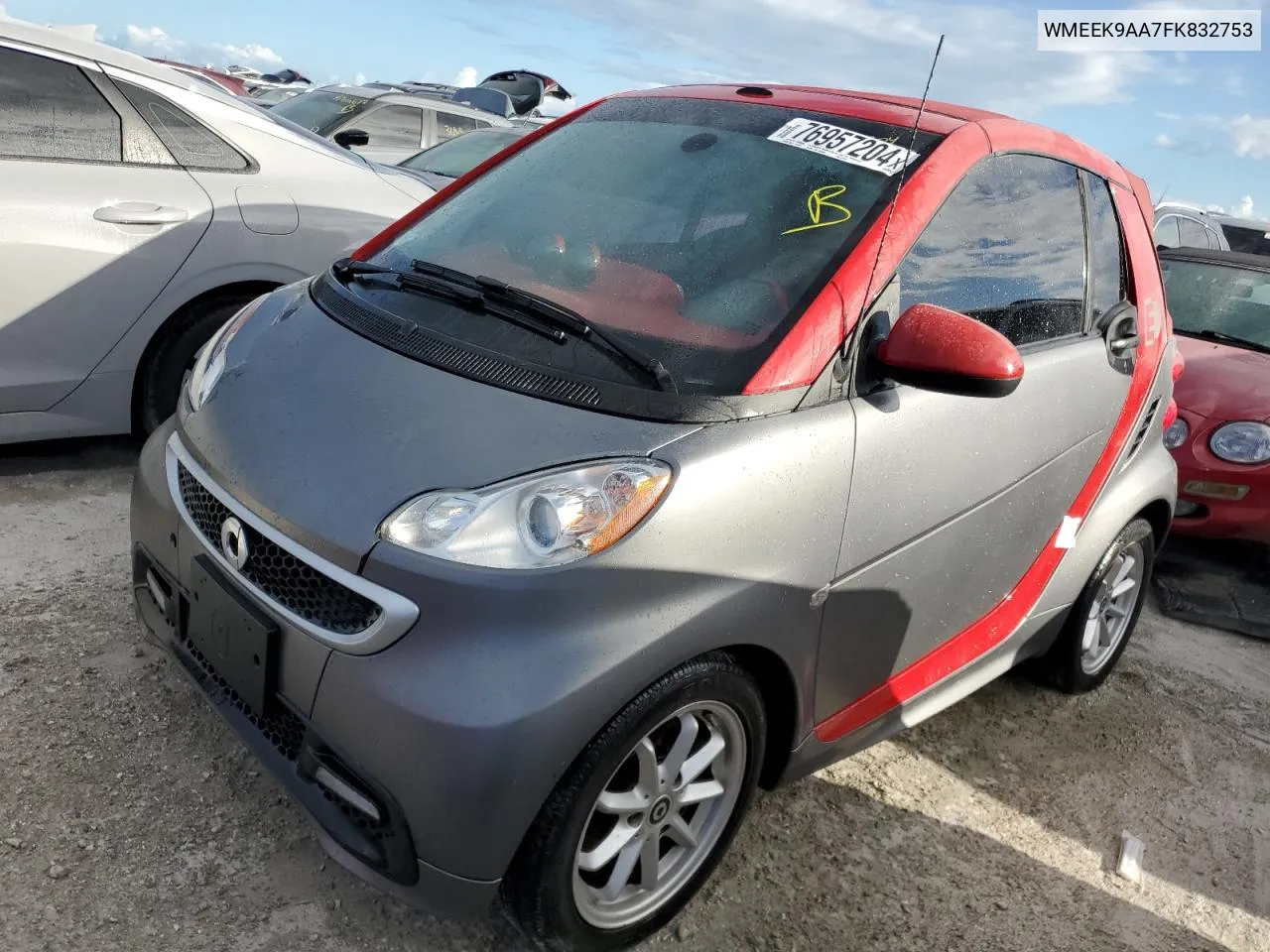 2015 Smart Fortwo VIN: WMEEK9AA7FK832753 Lot: 76957204