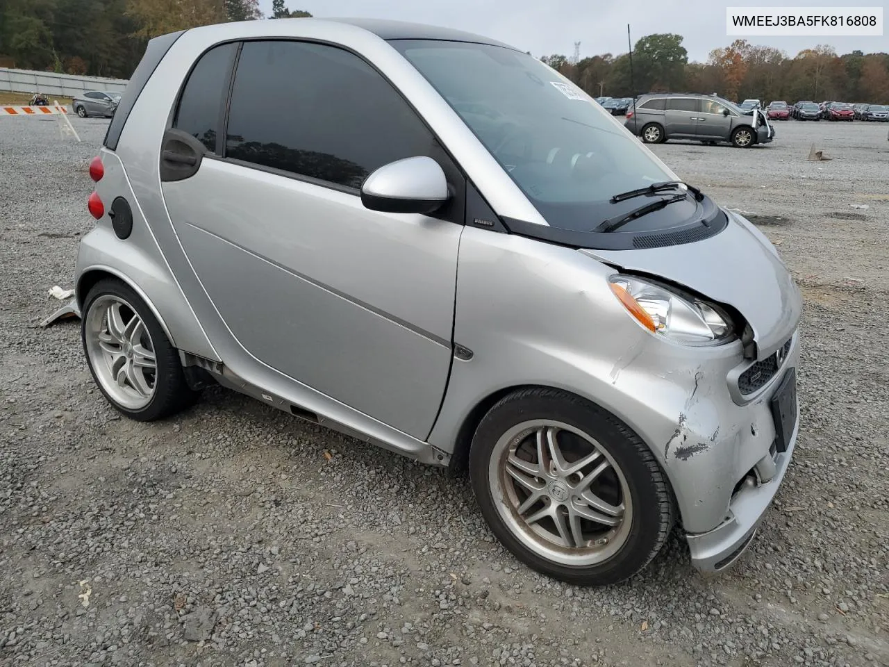 2015 Smart Fortwo Pure VIN: WMEEJ3BA5FK816808 Lot: 78575454