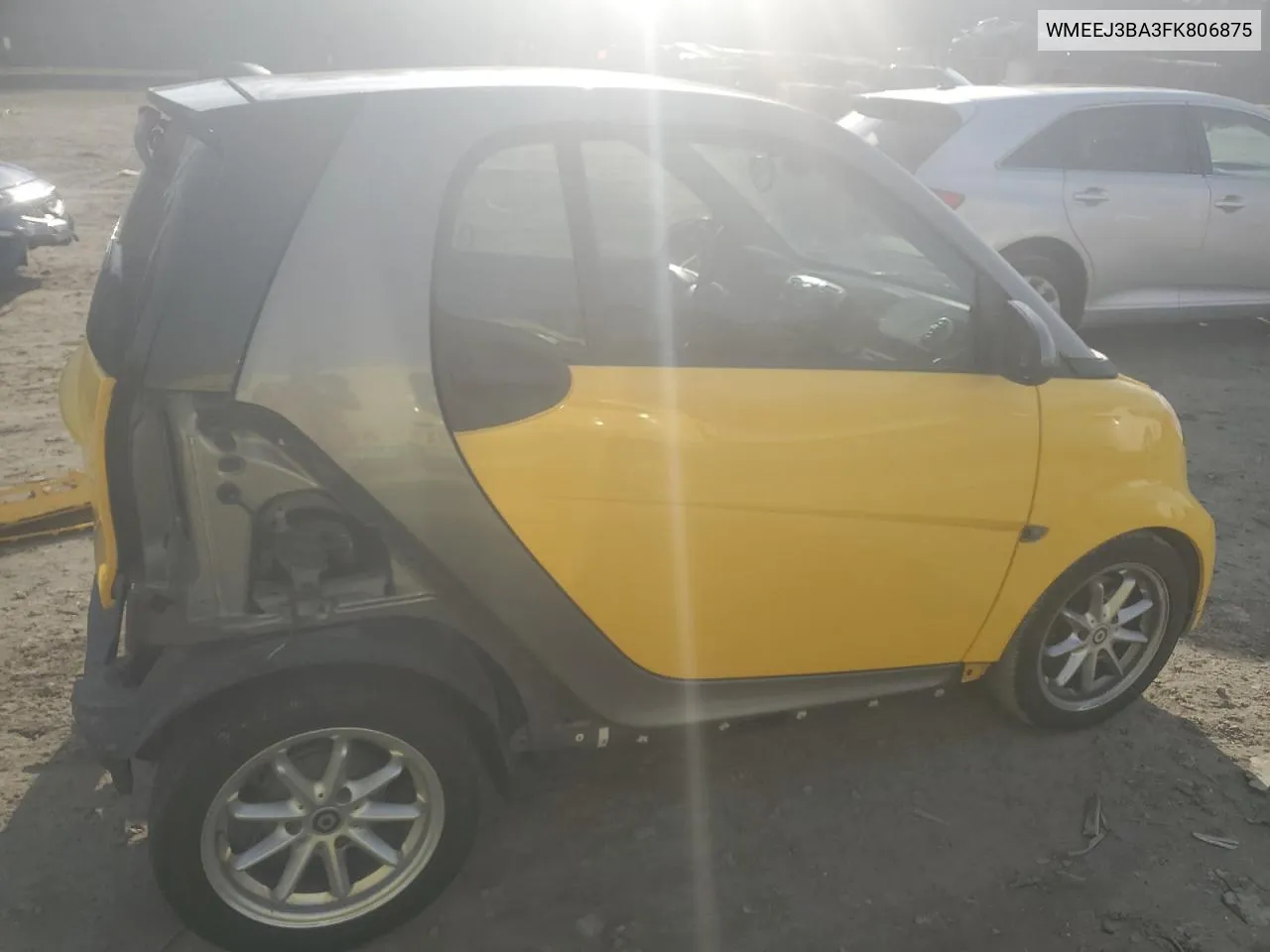 2015 Smart Fortwo Pure VIN: WMEEJ3BA3FK806875 Lot: 81166404