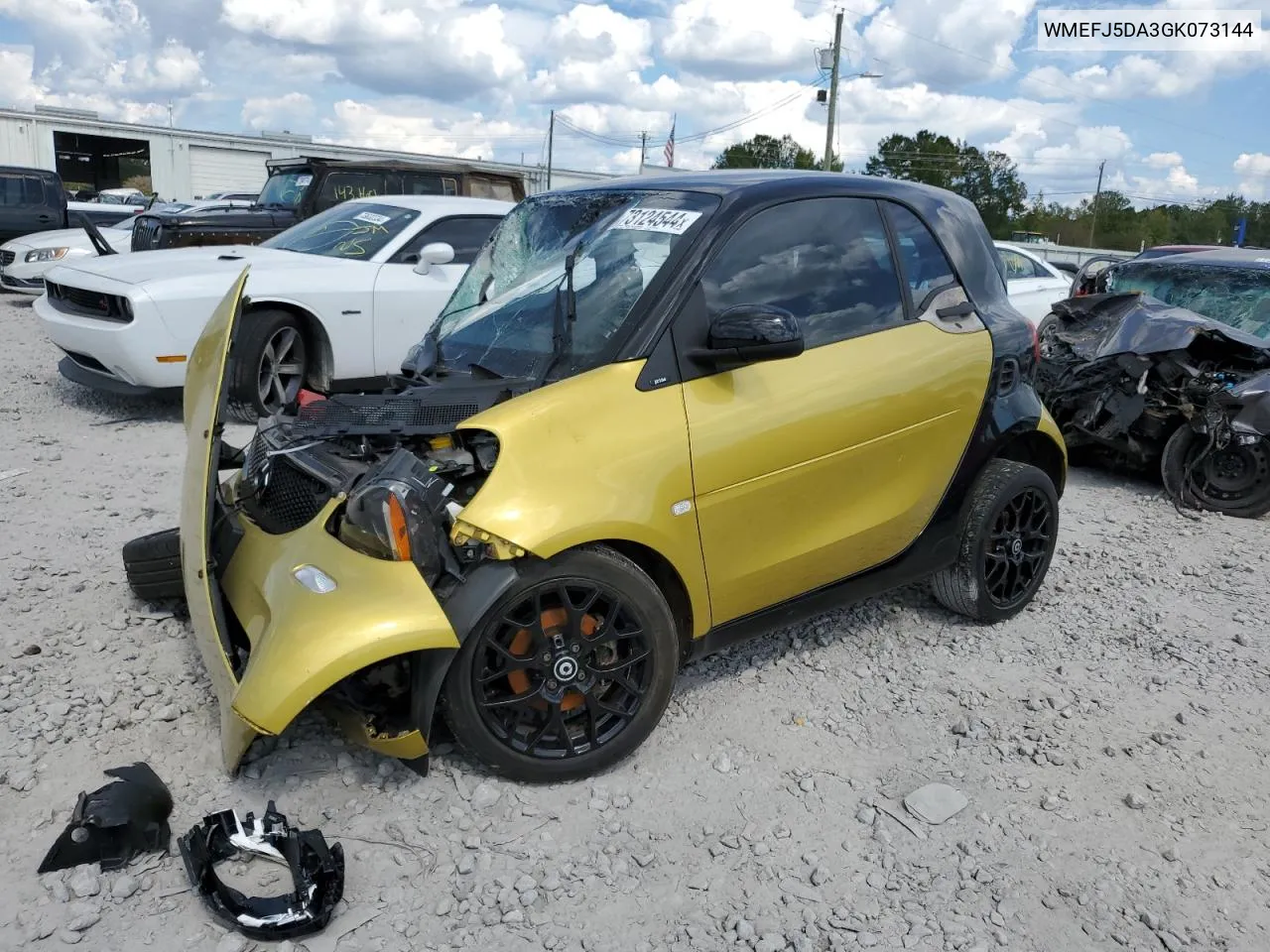 2016 Smart Fortwo VIN: WMEFJ5DA3GK073144 Lot: 73124544