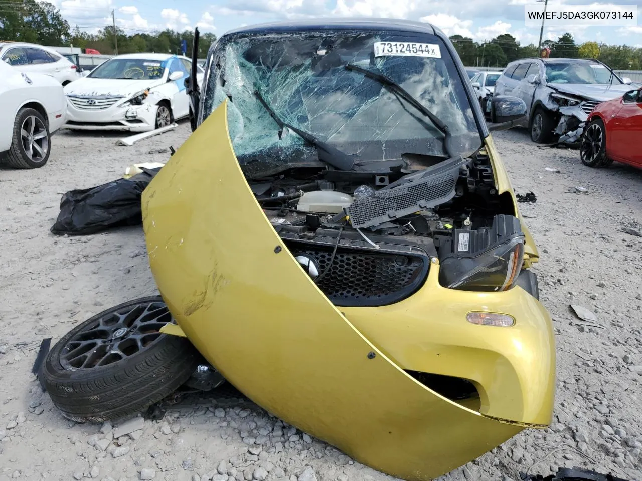 2016 Smart Fortwo VIN: WMEFJ5DA3GK073144 Lot: 73124544