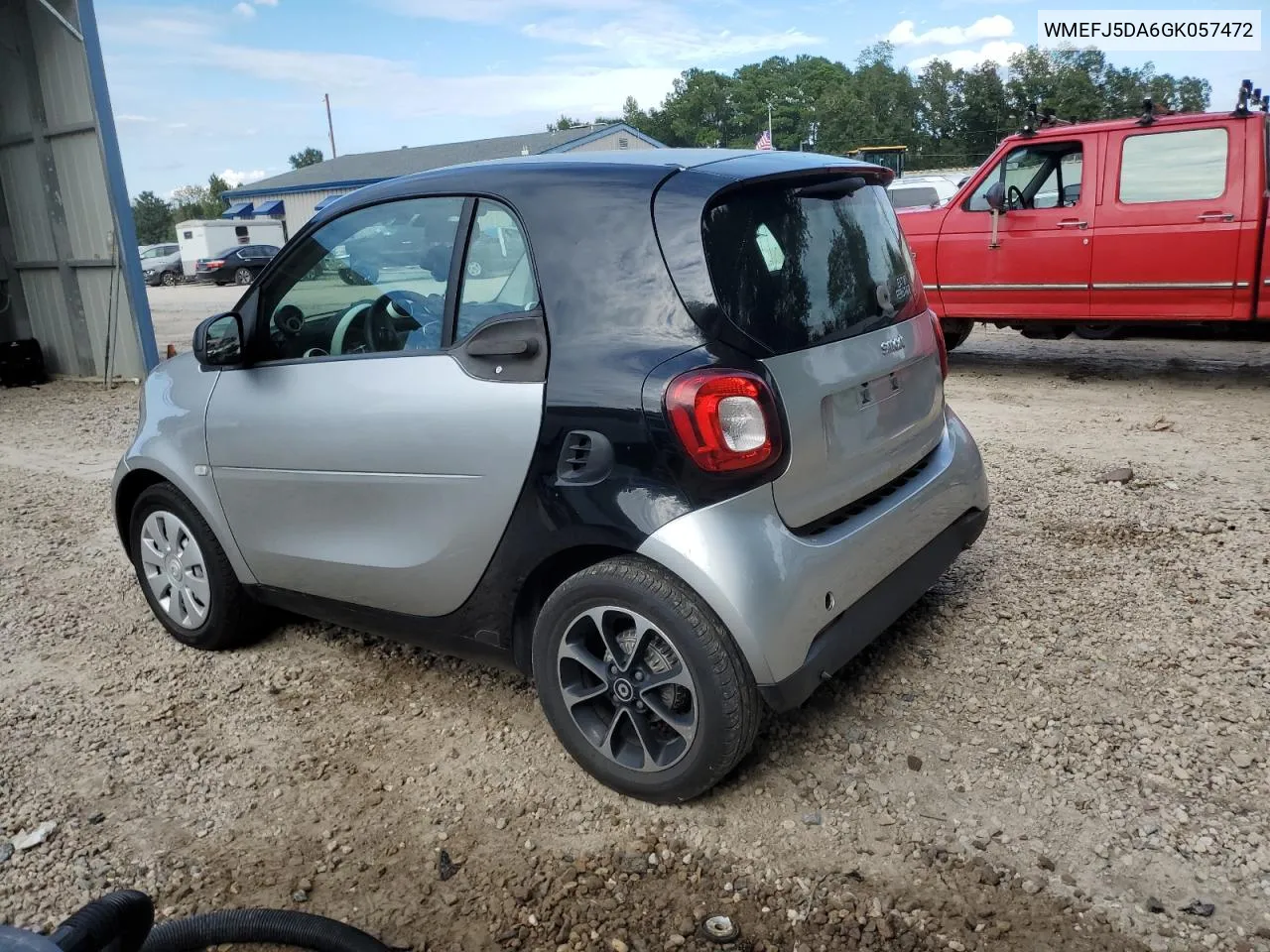 2016 Smart Fortwo VIN: WMEFJ5DA6GK057472 Lot: 74035244