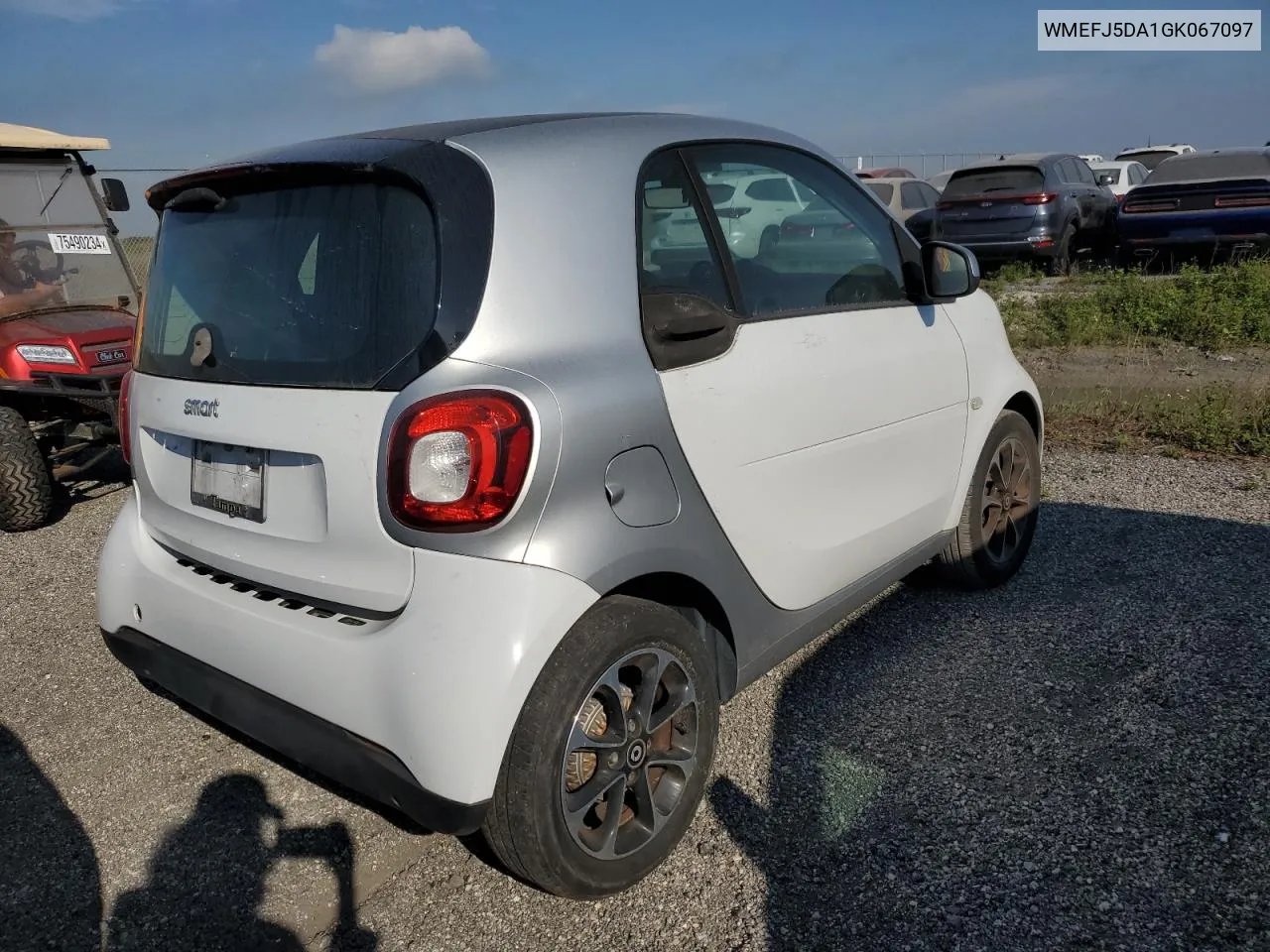 2016 Smart Fortwo VIN: WMEFJ5DA1GK067097 Lot: 76292014