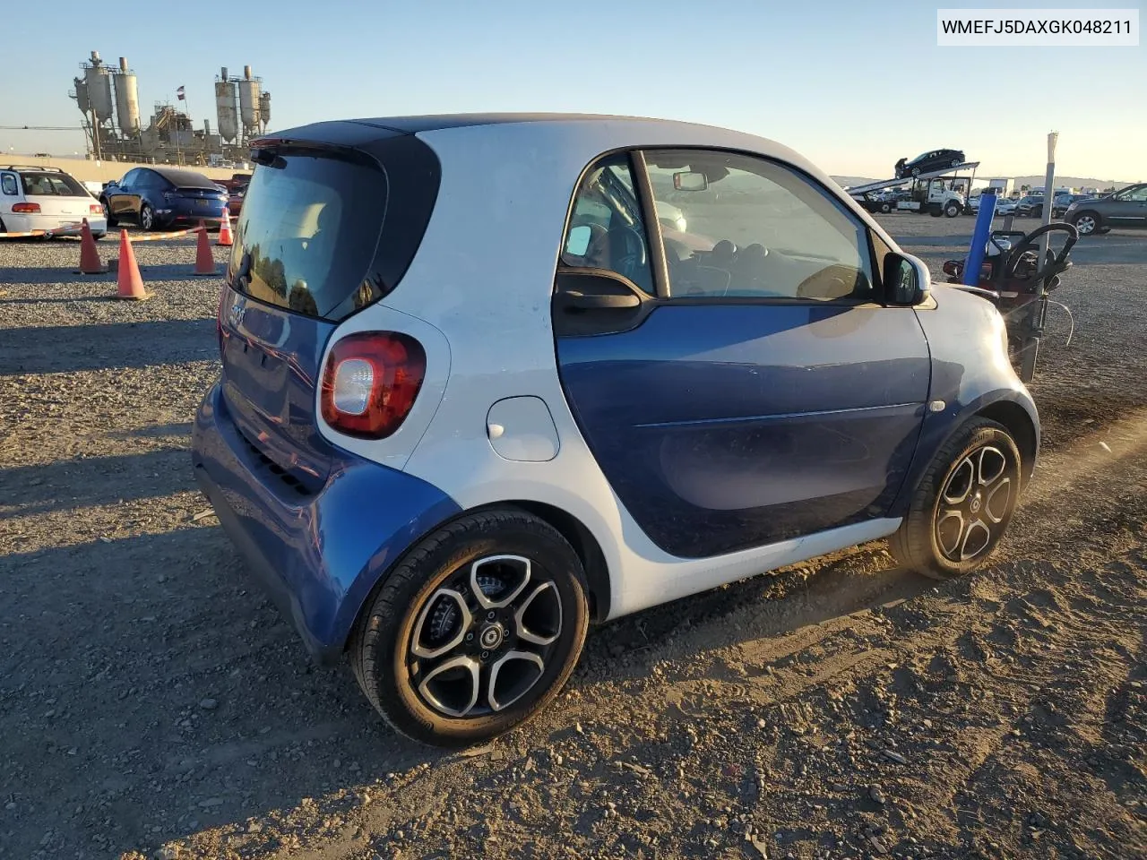 2016 Smart Fortwo VIN: WMEFJ5DAXGK048211 Lot: 79769334