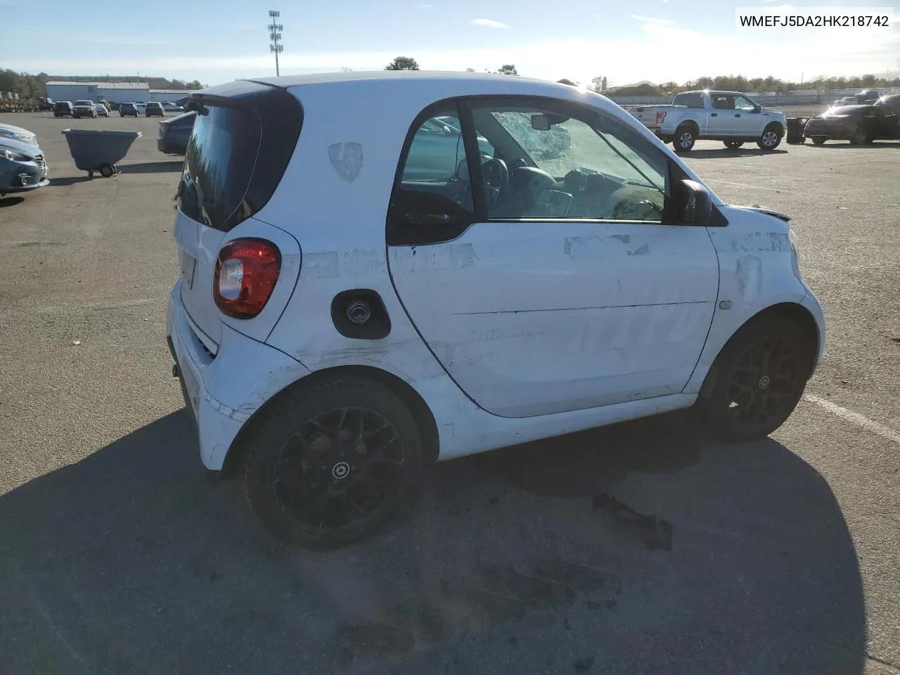 2017 Smart Fortwo VIN: WMEFJ5DA2HK218742 Lot: 81078684