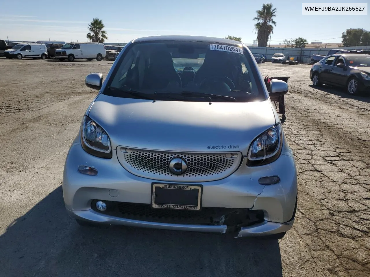 2018 Smart Fortwo VIN: WMEFJ9BA2JK265527 Lot: 70470264