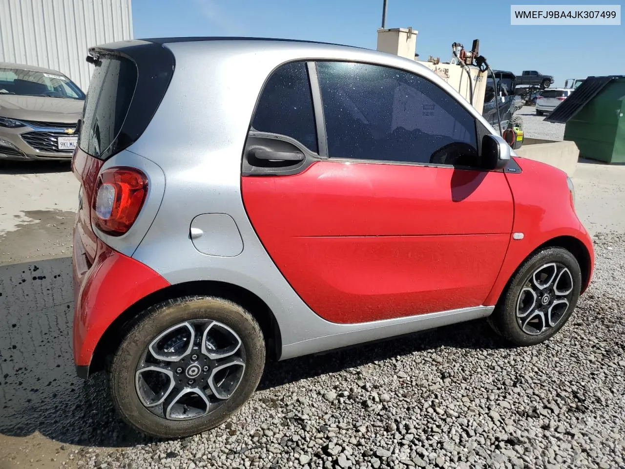 2018 Smart Fortwo VIN: WMEFJ9BA4JK307499 Lot: 71968324