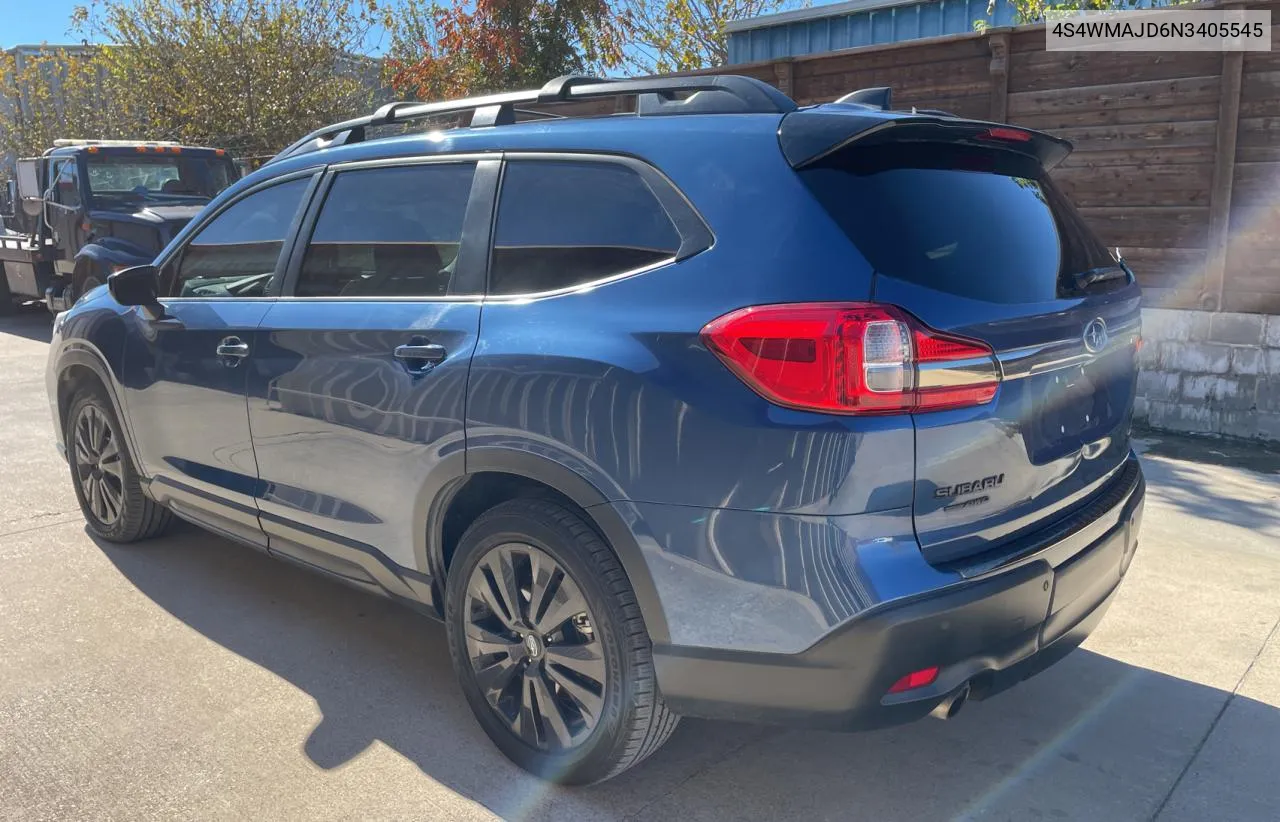 2022 Subaru Ascent Onyx Edition VIN: 4S4WMAJD6N3405545 Lot: 81953144