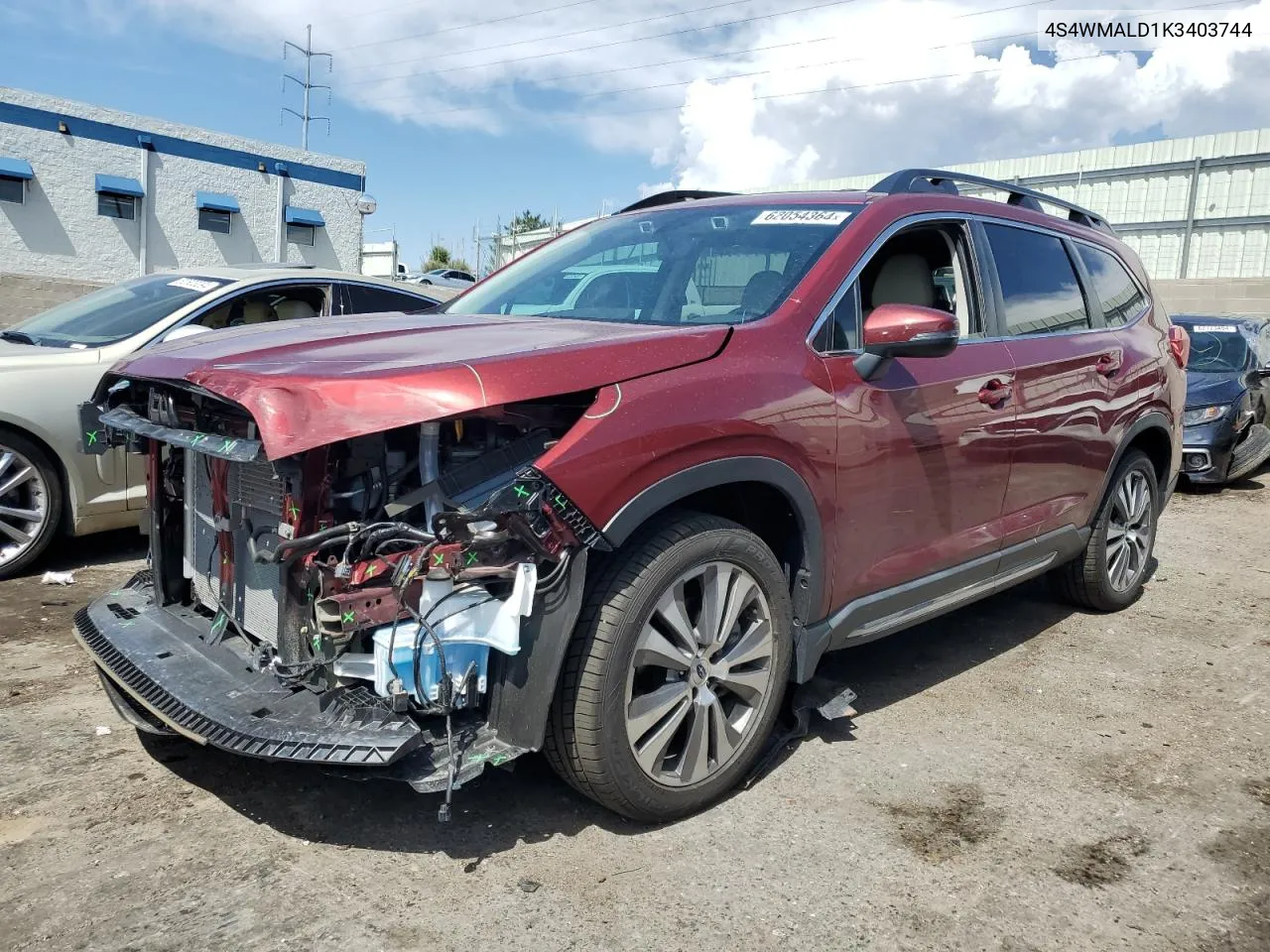 2019 Subaru Ascent Limited VIN: 4S4WMALD1K3403744 Lot: 62054364