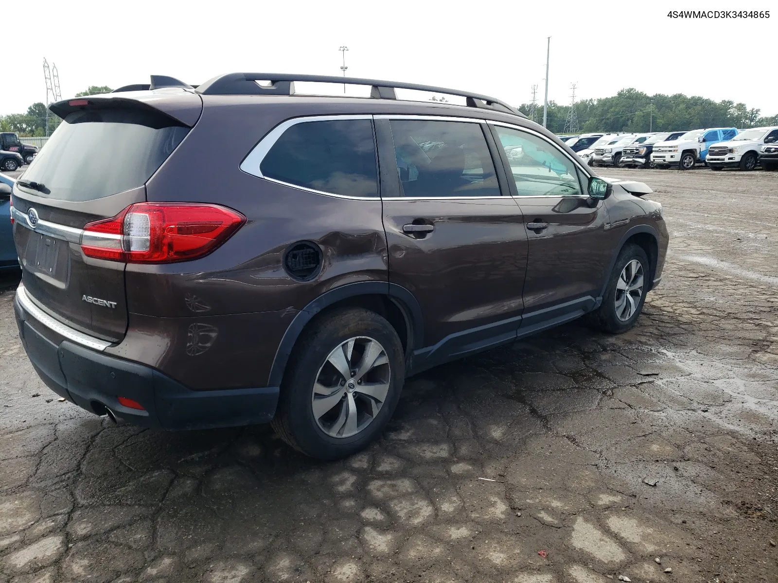 2019 Subaru Ascent Premium VIN: 4S4WMACD3K3434865 Lot: 65843874