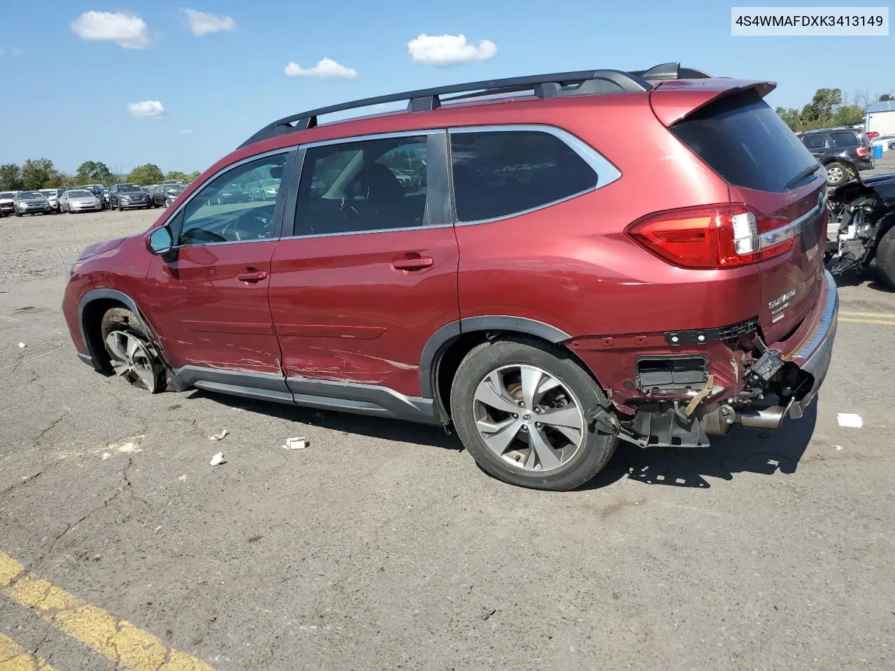 2019 Subaru Ascent Premium VIN: 4S4WMAFDXK3413149 Lot: 72203744