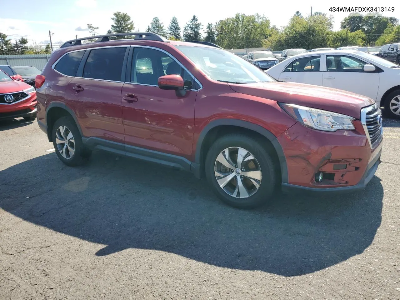 2019 Subaru Ascent Premium VIN: 4S4WMAFDXK3413149 Lot: 72203744