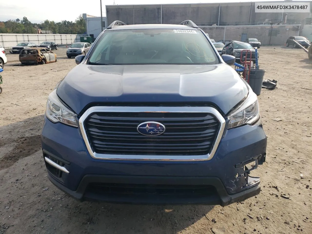 2019 Subaru Ascent Premium VIN: 4S4WMAFD3K3478487 Lot: 74832344