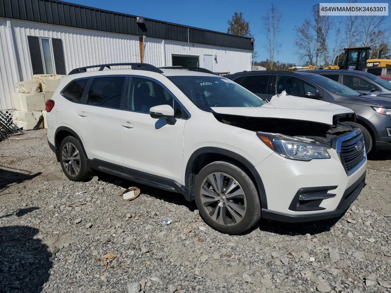 2019 Subaru Ascent Limited VIN: 4S4WMAMD5K3463301 Lot: 76314944