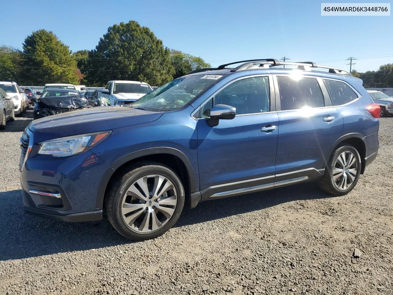 2019 Subaru Ascent Touring VIN: 4S4WMARD6K3448766 Lot: 76819784