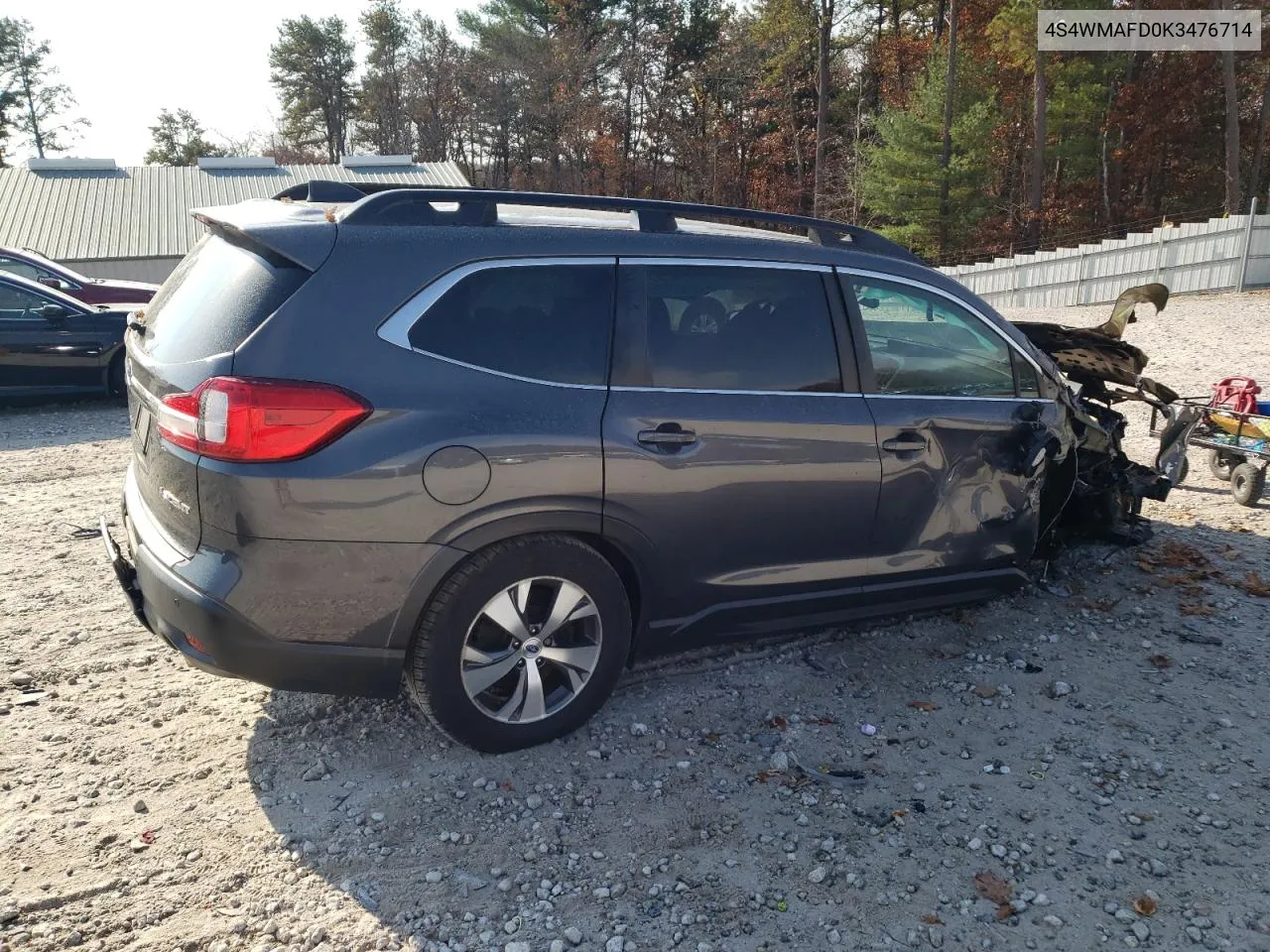 2019 Subaru Ascent Premium VIN: 4S4WMAFD0K3476714 Lot: 77239784