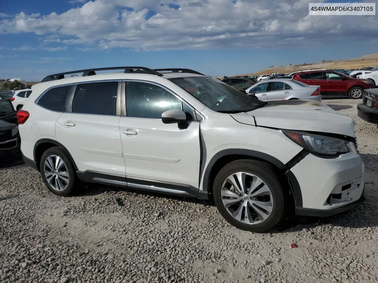 2019 Subaru Ascent Limited VIN: 4S4WMAPD6K3407105 Lot: 77916094