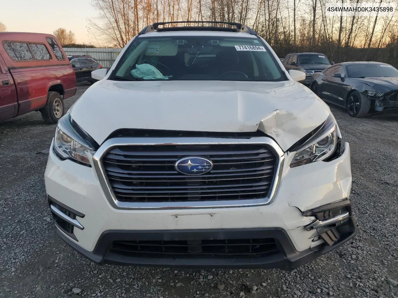 2019 Subaru Ascent Premium VIN: 4S4WMAHD0K3435898 Lot: 78180994