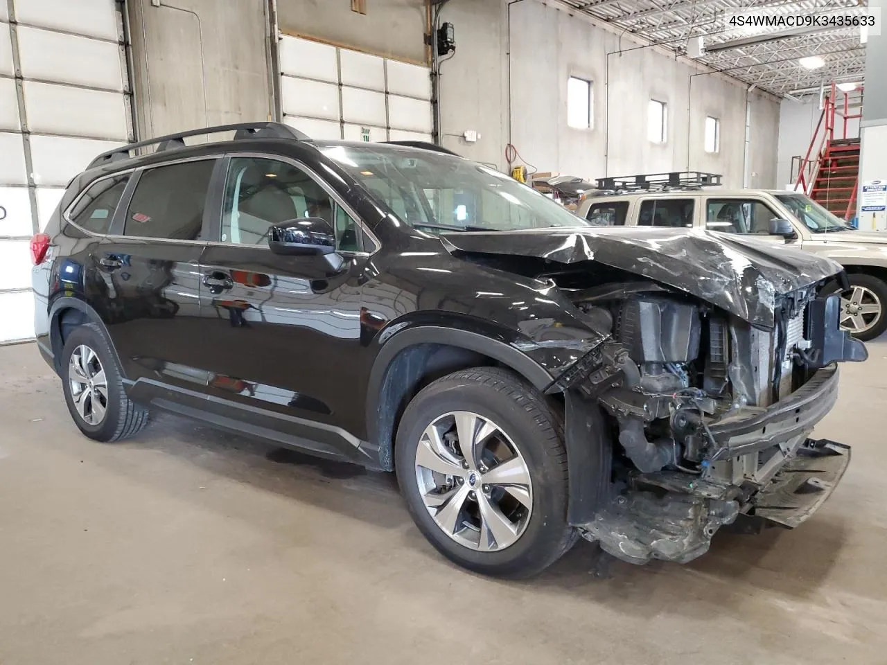 2019 Subaru Ascent Premium VIN: 4S4WMACD9K3435633 Lot: 78479084