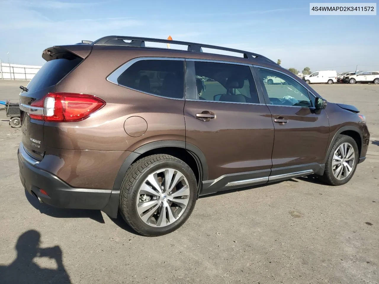 2019 Subaru Ascent Limited VIN: 4S4WMAPD2K3411572 Lot: 78947514