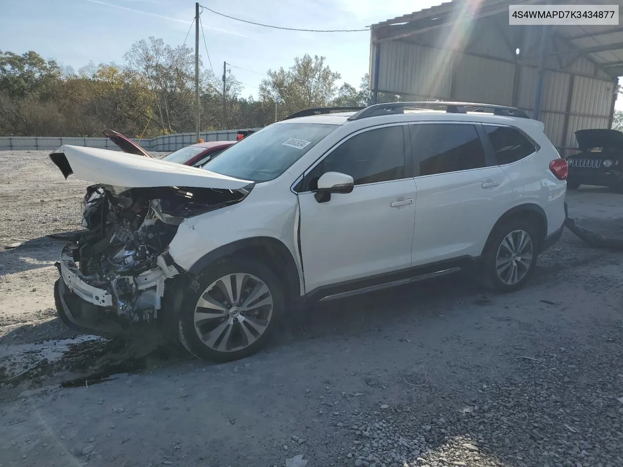 2019 Subaru Ascent Limited VIN: 4S4WMAPD7K3434877 Lot: 80663934