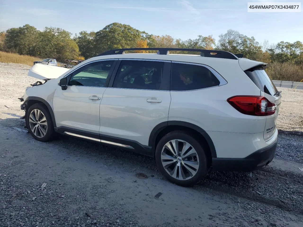 2019 Subaru Ascent Limited VIN: 4S4WMAPD7K3434877 Lot: 80663934