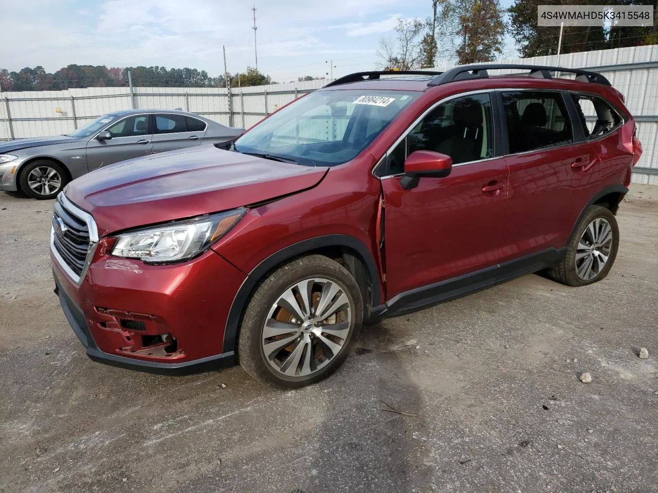 2019 Subaru Ascent Premium VIN: 4S4WMAHD5K3415548 Lot: 80984214