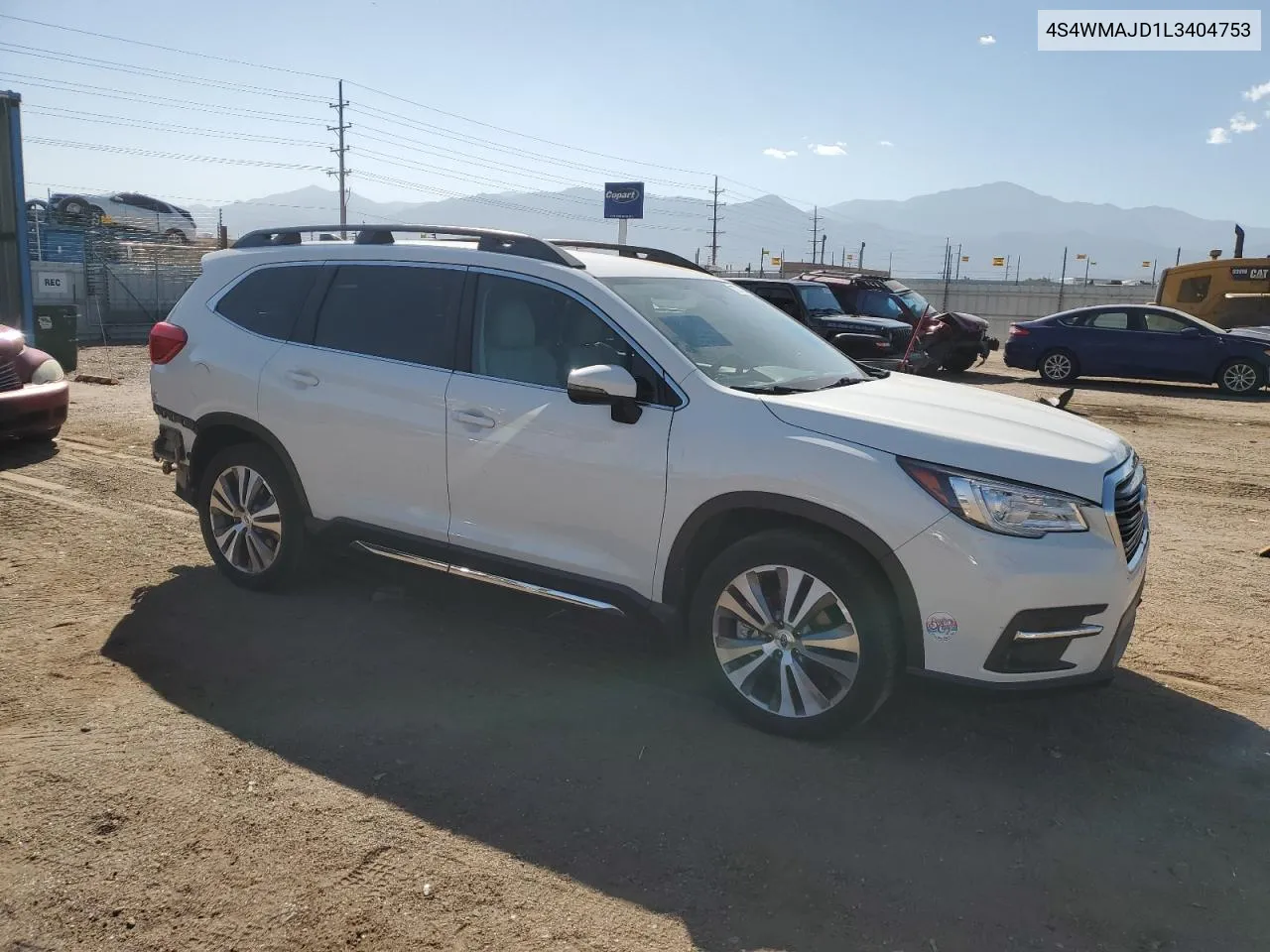 2020 Subaru Ascent Limited VIN: 4S4WMAJD1L3404753 Lot: 73737794