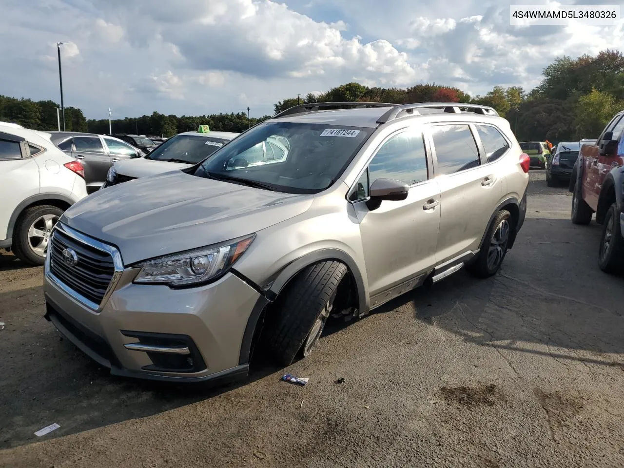 2020 Subaru Ascent Limited VIN: 4S4WMAMD5L3480326 Lot: 74167244