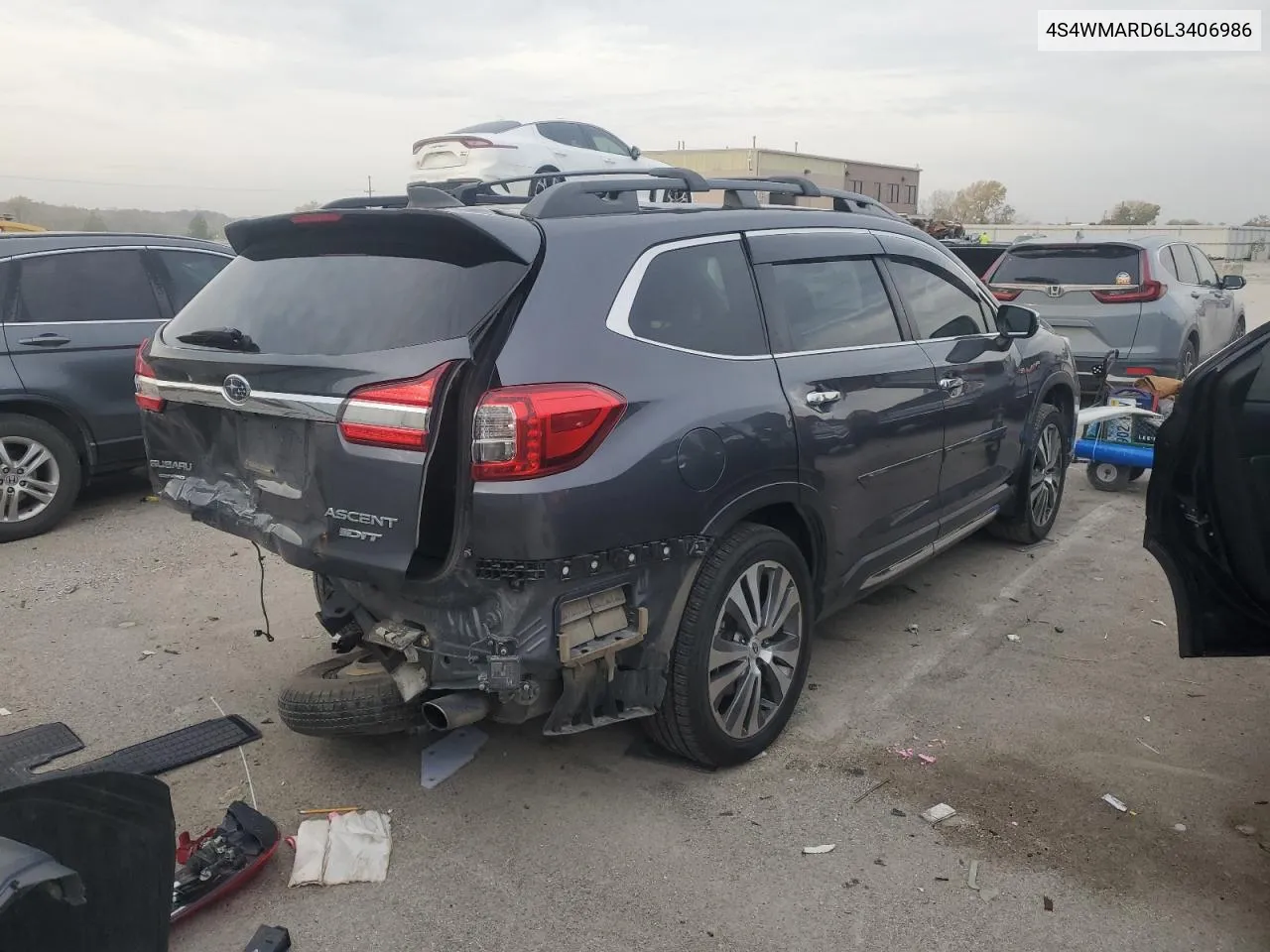 2020 Subaru Ascent Touring VIN: 4S4WMARD6L3406986 Lot: 77862514