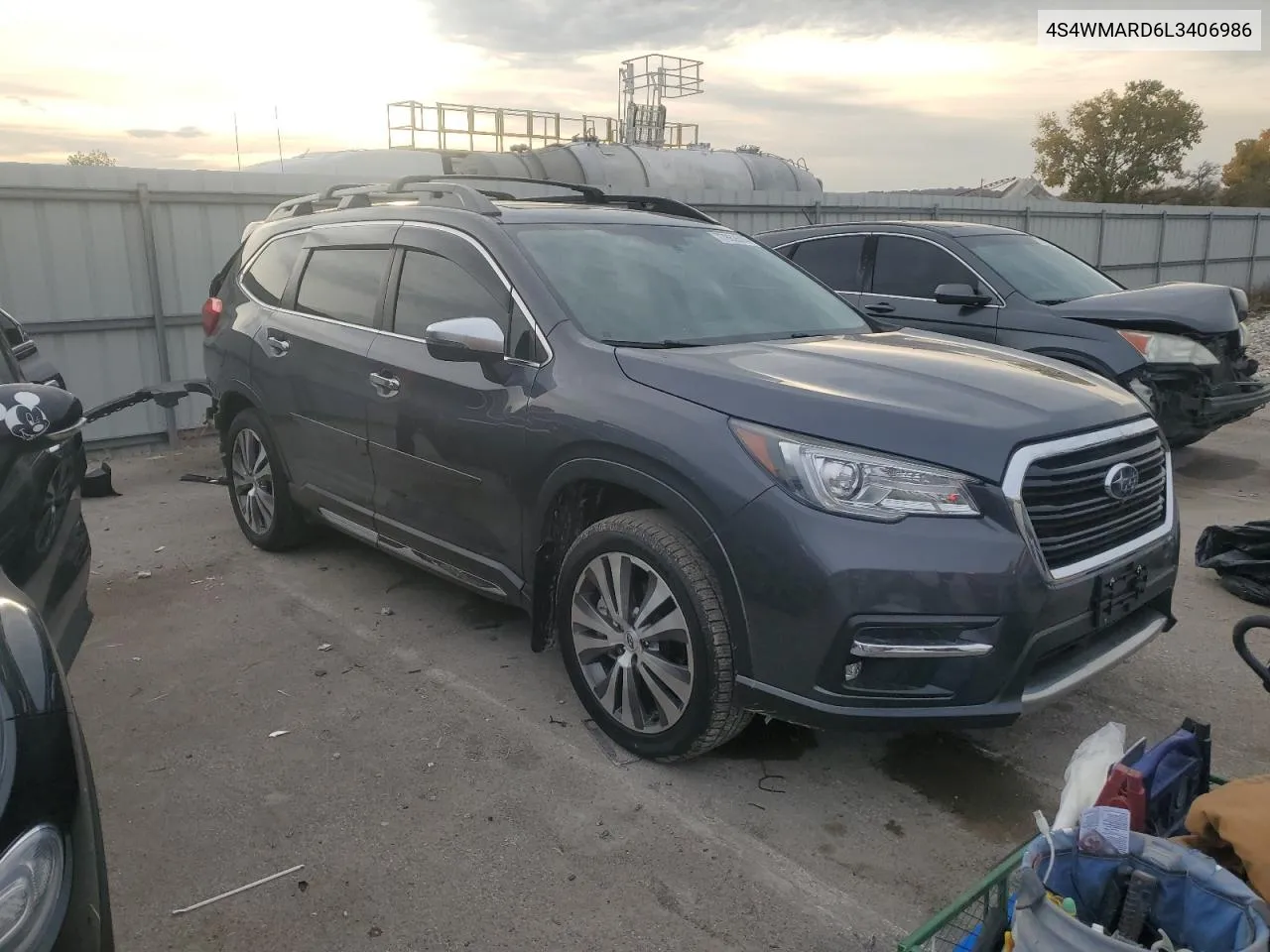 2020 Subaru Ascent Touring VIN: 4S4WMARD6L3406986 Lot: 77862514