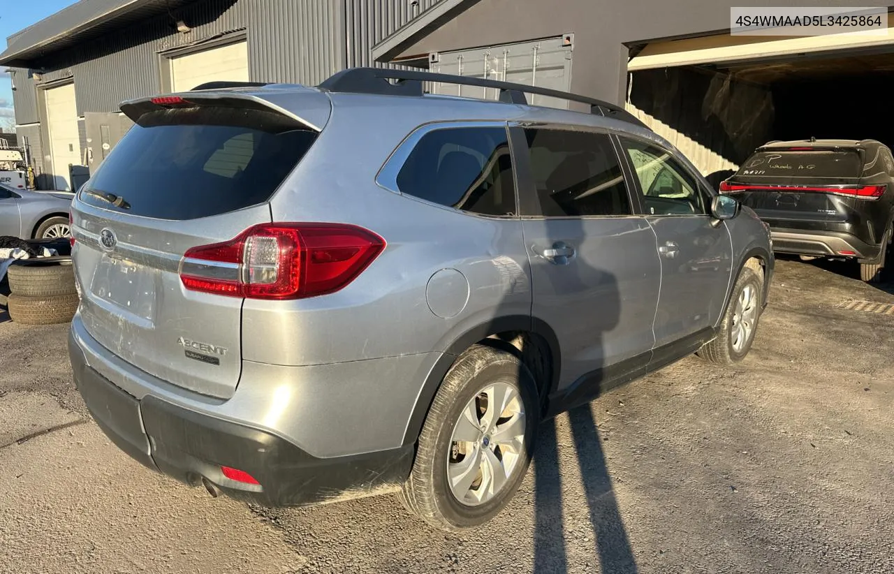 2020 Subaru Ascent VIN: 4S4WMAAD5L3425864 Lot: 80755654