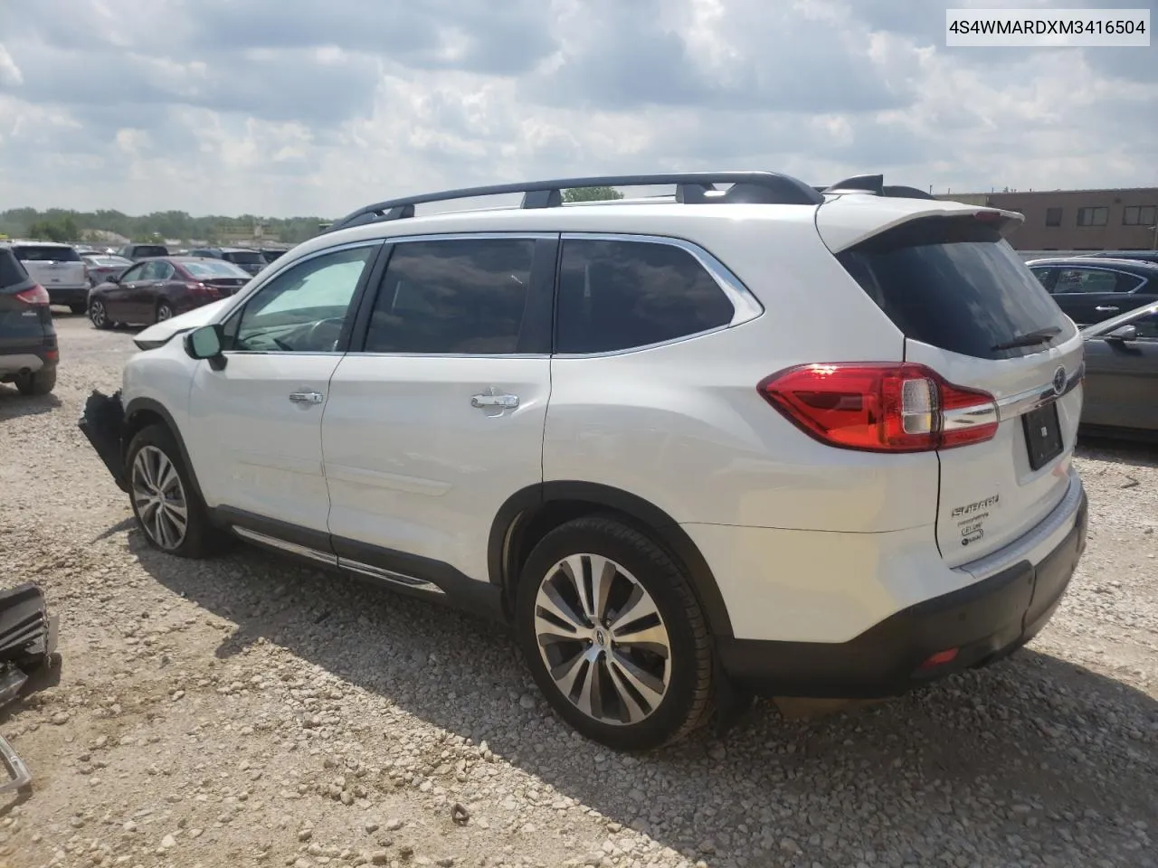 2021 Subaru Ascent Touring VIN: 4S4WMARDXM3416504 Lot: 59286964