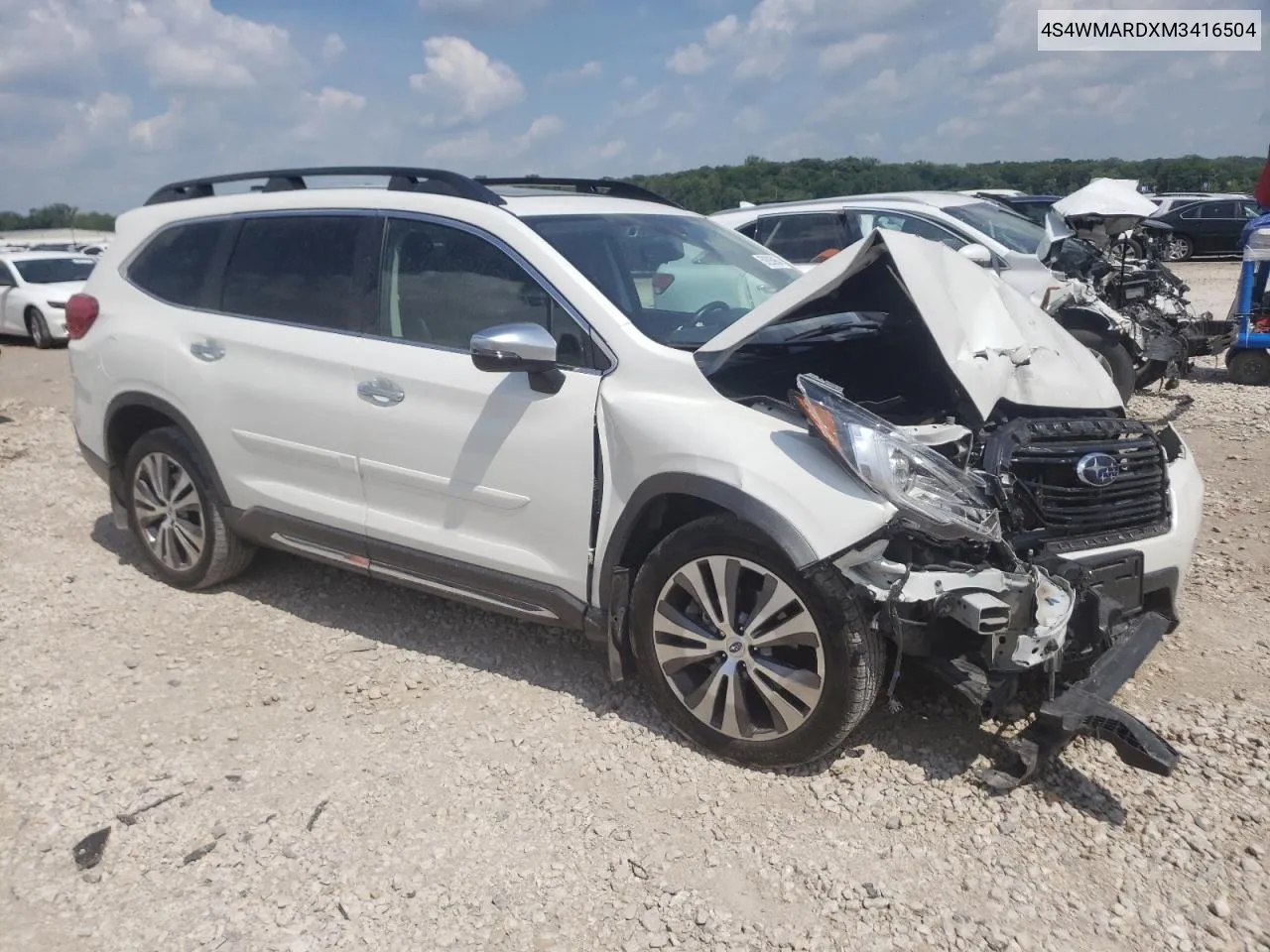 2021 Subaru Ascent Touring VIN: 4S4WMARDXM3416504 Lot: 59286964