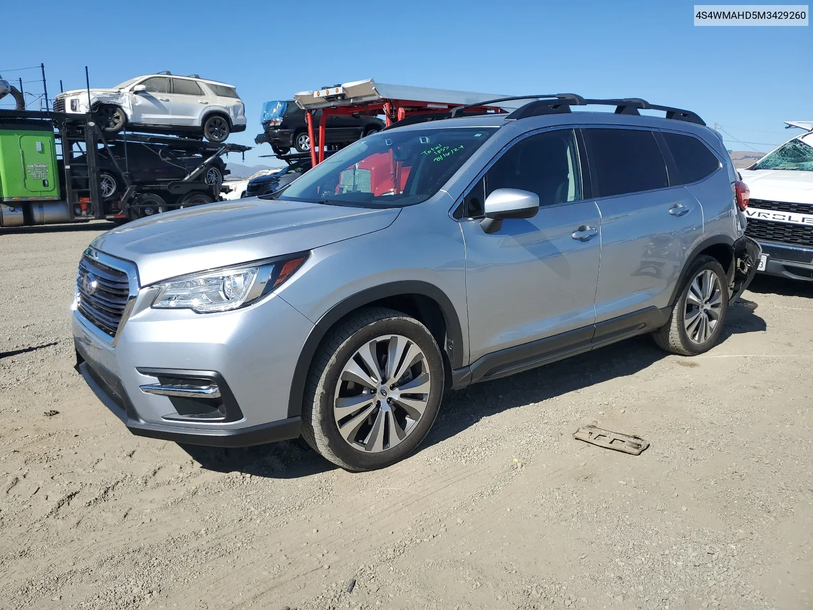 2021 Subaru Ascent Premium VIN: 4S4WMAHD5M3429260 Lot: 67957614