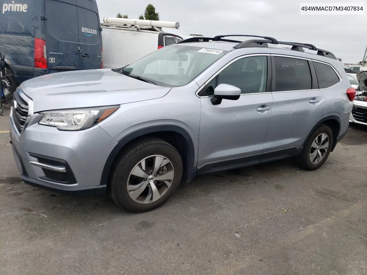 2021 Subaru Ascent Premium VIN: 4S4WMACD7M3407834 Lot: 72464114